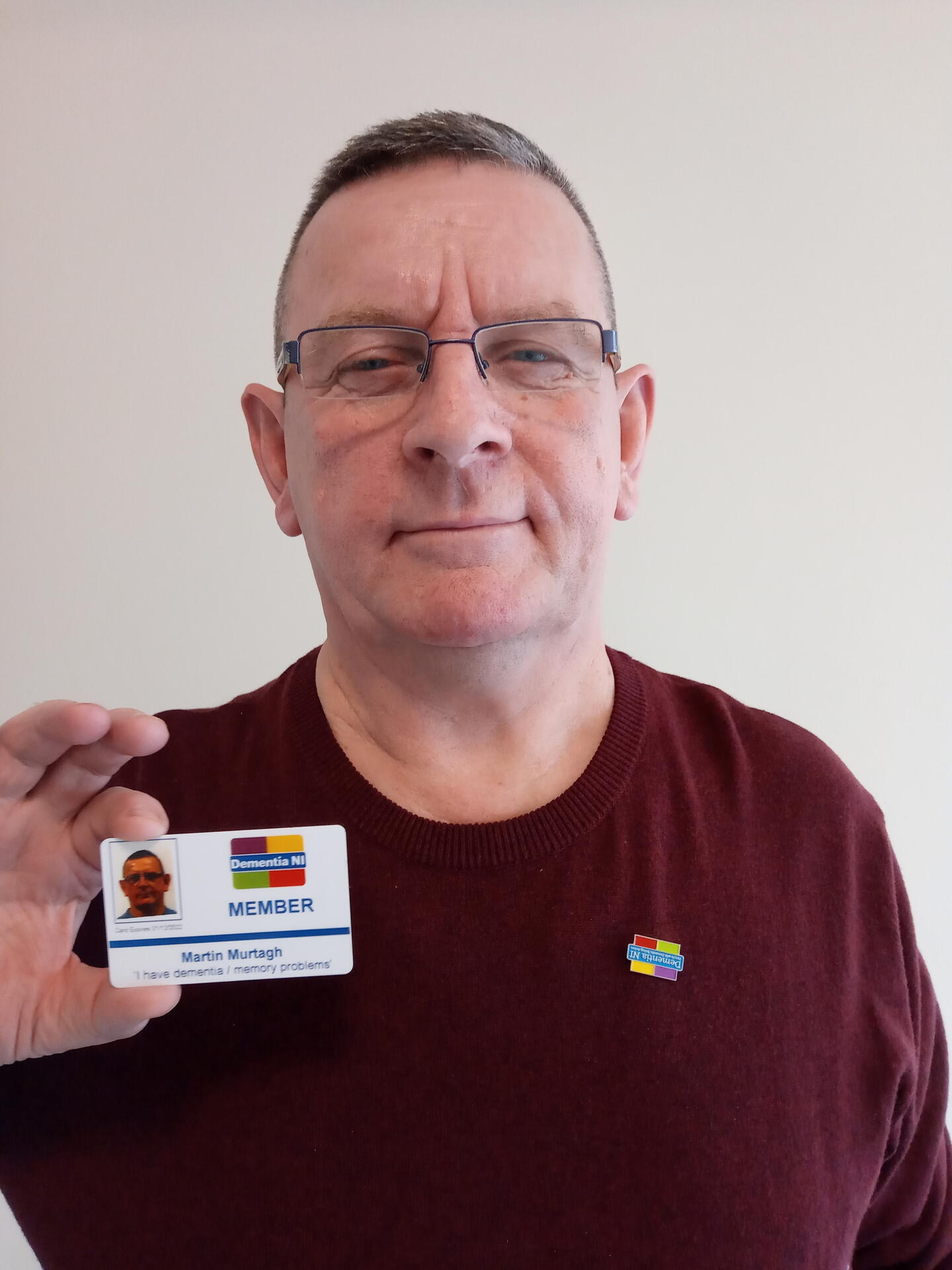 martin murtagh with ID card